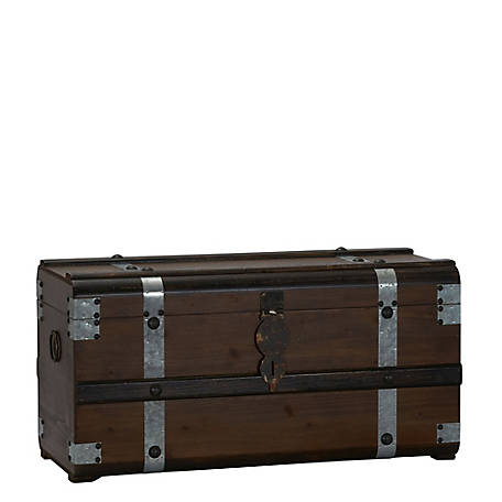 Household Essentials Steamer Steel Band, Wooden Storage Chests And Trunks