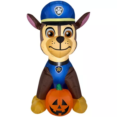 Gemmy Airblown Paw Patrol Chase Inflatable with Pumpkin Self-Inflating Halloween Inflatables