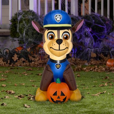 Image showing  Airblown Inflatable PAW Patrol Chase with Pumpkin, Self-Inflates