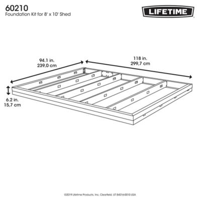 Image showing  Metal Foundation Kit for 8 ft. x 10 ft. Sheds