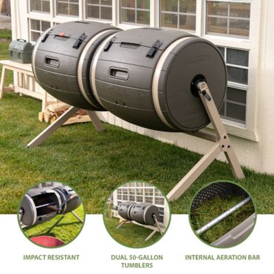 Image showing  100 gal. Double Bin Rot Composter