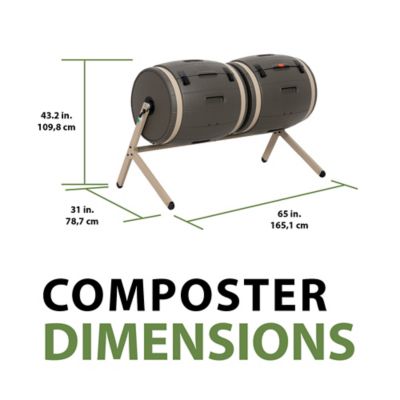 Image showing  100 gal. Double Bin Rot Composter