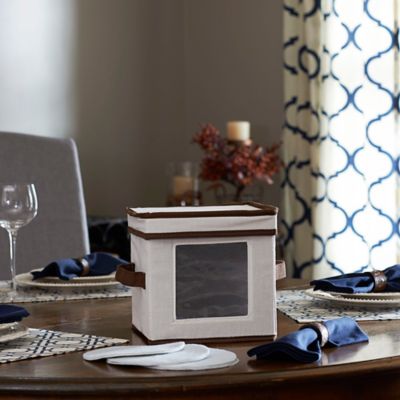 Image showing 1 th Household Essentials Dessert Plate China Storage Box