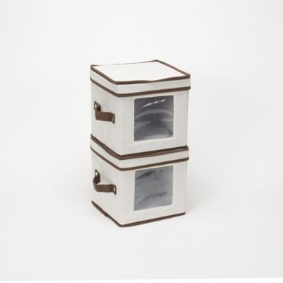 Image showing 6 th Household Essentials Dessert Plate China Storage Box