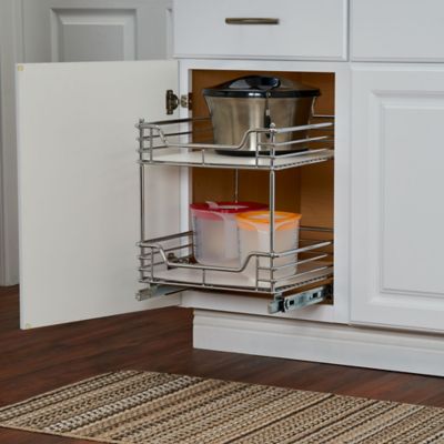 Image showing  2-Tier Design Trend Under-Sink Organizer with Liner