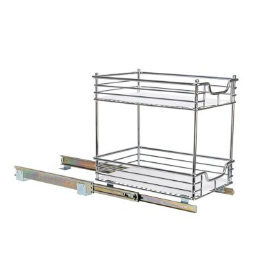 Image showing 5 th Household Essentials 11.5 in. 2-Tier Design Trend Sliding Under-Cabinet Organizer
