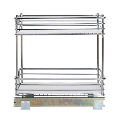 Image showing 6 th Household Essentials 11.5 in. 2-Tier Design Trend Sliding Under-Cabinet Organizer