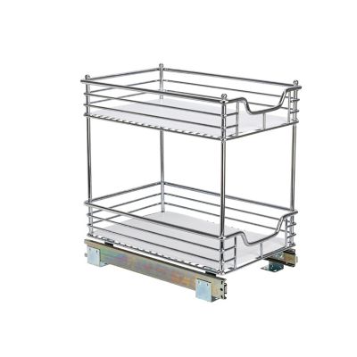 Image showing 8 th Household Essentials 11.5 in. 2-Tier Design Trend Sliding Under-Cabinet Organizer