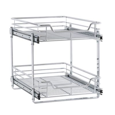 Household Essentials 14.5 in. Dual-Slide Cabinet Organizer