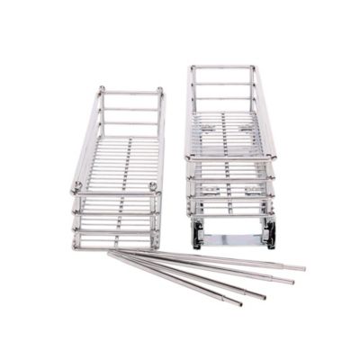Image showing  Narrow Chrome Sliding Cabinet Storage Organizer