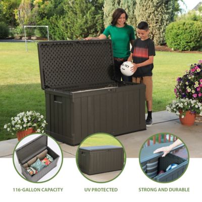 Image showing  116 gal. Outdoor Deck Storage Box