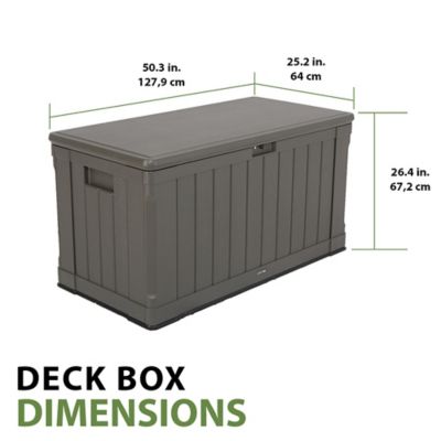 Image showing 5 th Lifetime 116 gal. Outdoor Deck Storage Box
