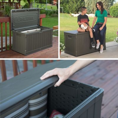 Image showing 6 th Lifetime 116 gal. Outdoor Deck Storage Box