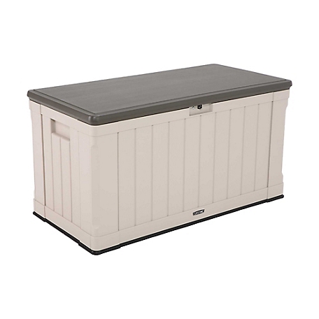 Lifetime 116 gal. High-Density Outdoor Storage Box, Desert Sand
