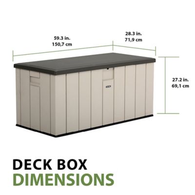 Image showing 6 th Lifetime 150 gal. High-Density Outdoor Storage Box