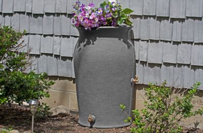 Image showing  50 gal. Impressions Amphora Rain Saver Barrel, Dark Granite