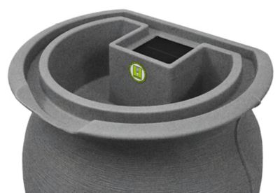 Image showing  50 gal. Impressions Amphora Rain Saver Barrel, Dark Granite