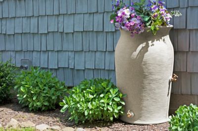 Image showing  50 gal. Impressions Amphora Rain Saver Barrel, Sandstone
