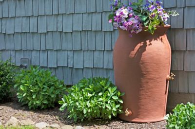 Image showing  50 gal. Impressions Amphora Rain Saver Barrel, Terra Cotta