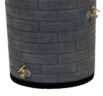 Image showing  50 gal. Impressions Downton Rain Saver Barrel, Dark Granite, Darkened Ribs