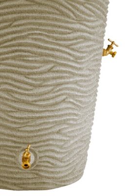 Image showing  50 gal. Impressions Palm Rain Saver Barrel, Sandstone