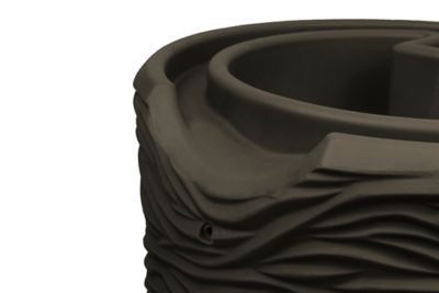 Image showing  65 gal. Impressions Palm Rain Saver Barrel, Oak