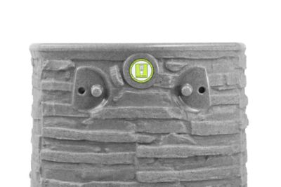 Image showing  50 gal. Impressions Riverwalk Rain Saver Barrel, Dark Granite