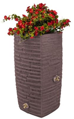 Image showing  50 gal. Impressions Riverwalk Rain Saver Barrel, Red Brick
