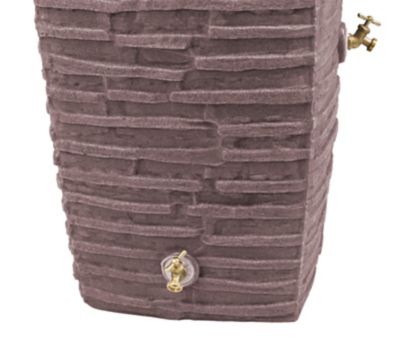 Image showing  50 gal. Impressions Riverwalk Rain Saver Barrel, Red Brick