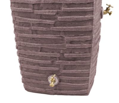 Image showing  50 gal. Impressions Riverwalk Rain Saver Barrel, Red Brick