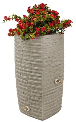 Image showing  50 gal. Impressions Riverwalk Rain Saver Barrel, Sandstone