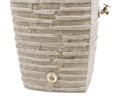Image showing  50 gal. Impressions Riverwalk Rain Saver Barrel, Sandstone
