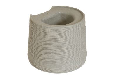 Image showing  50 gal. Impressions Stone Rain Saver Barrel, Sandstone, Stand Included