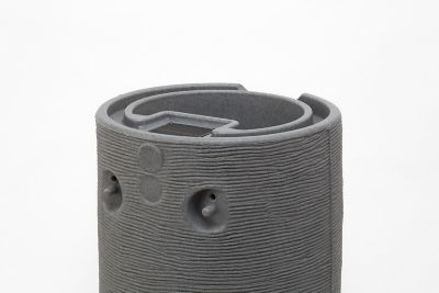 Image showing  65 gal. Impressions Stone Rain Saver Barrel, Dark Granite