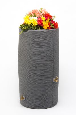 Image showing  65 gal. Impressions Stone Rain Saver Barrel, Light Granite