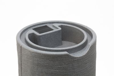 Image showing  65 gal. Impressions Stone Rain Saver Barrel, Light Granite