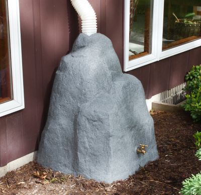 Image showing  42 gal. Rain Wizard Rock Rain Barrel, Sandstone