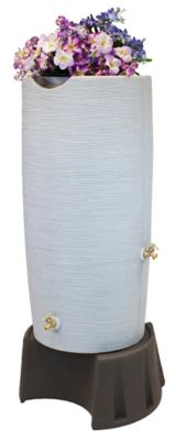 Image showing  Rain Wizard Sturdy Rain Barrel Stand for Impressions and Rain Wizard 50 gal. Rain Barrels, Oak