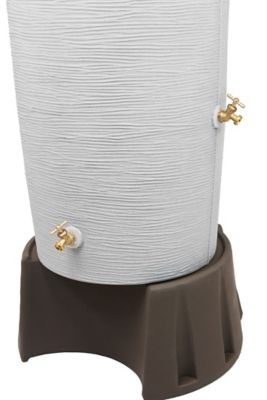 Image showing  Rain Wizard Sturdy Rain Barrel Stand for Impressions and Rain Wizard 50 gal. Rain Barrels, Oak