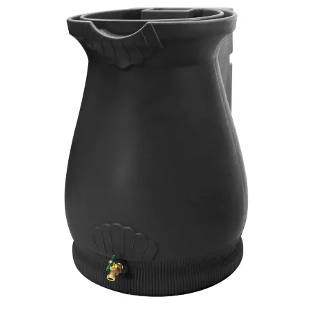 Good Ideas 65 gal Rain Wizard Urn Rain Barrel Black Rain Barrels