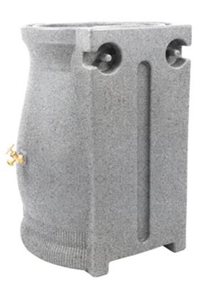 Image showing  50 gal. Rain Wizard Urn Rain Barrel, Light Granite