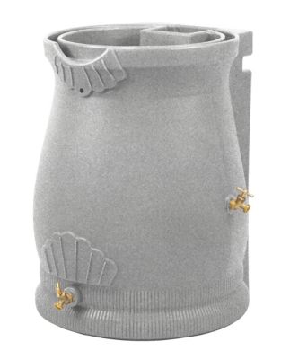 Image showing  50 gal. Rain Wizard Urn Rain Barrel, Light Granite