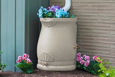 Image showing  50 gal. Rain Wizard Urn Rain Barrel, Sandstone