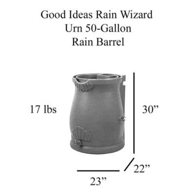 Image showing  50 gal. Rain Wizard Urn Rain Barrel, Sandstone