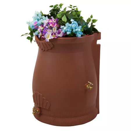 Good Ideas 50 gal Rain Wizard Urn Rain Barrel Terracotta Rain Barrels