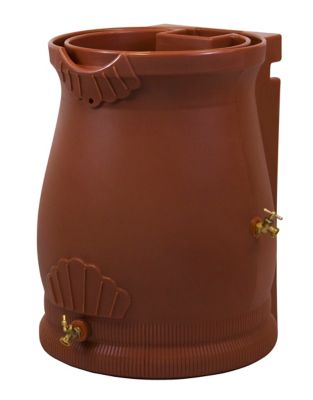 Image showing  50 gal. Rain Wizard Urn Rain Barrel, Terra Cotta