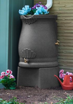 Image showing  Rain Wizard Urn Stand for 50 gal. and 60 gal. Rain Wizard Urn Barrels, Dark Granite