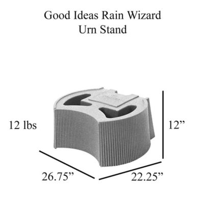 Image showing  Rain Wizard Urn Stand for 50 gal. and 60 gal. Rain Wizard Urn Barrels, Terra Cotta