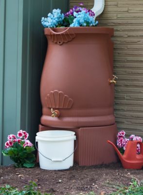 Image showing  Rain Wizard Urn Stand for 50 gal. and 60 gal. Rain Wizard Urn Barrels, Terra Cotta