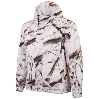 Huntworth Men's Ackley Lightweight Waterproof Snow Camo Hunting Jacket